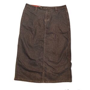 EUC Guess Dark Denim Skirt Glitter Shiny Pencil stretch size 26